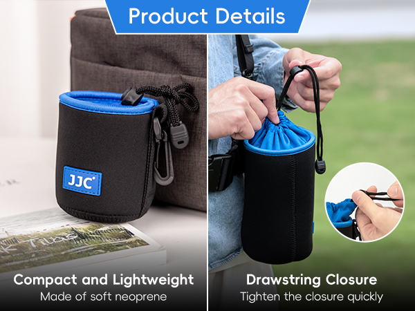 Lightweight Neoprene Lens Pouch