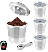 4 Pack Reusable K Cups and Coffee Pods Compatible with Keurig 1.0 & 2.0 Coffee Makers Machine,304...