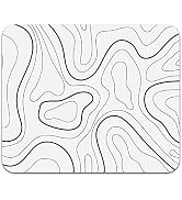 Audimi Topographic Contour Mouse Pad, Minimalist Topographic Map Mouse Pad for Laptop Wireless Mo...