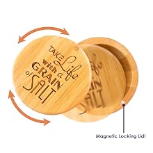 Salt Storage Box with Magnetic Swivel Lid