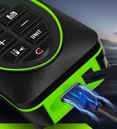 Green Laser Distance Meter 393.7ft – USB Rechargeable Digital Laser Measure with Angle Sensor, Ba...