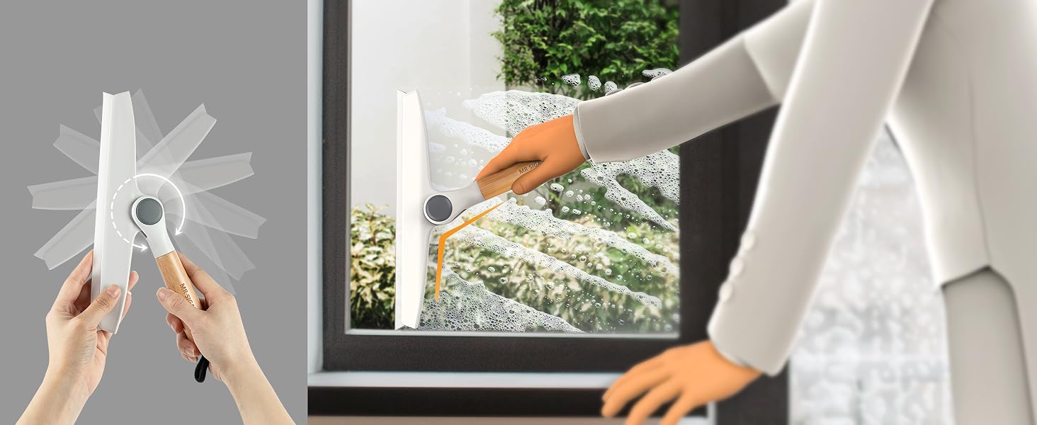 Squeegee Free Rotating