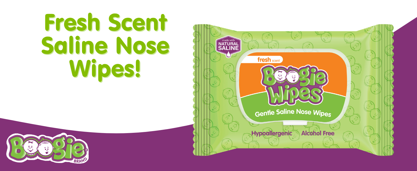 boogie saline nose wipes