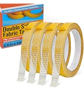Double Sided Fabric Tape Heavy Duty for Hem, Fashion Dress, Cloth, Curtains, High Adhesive Sticky...