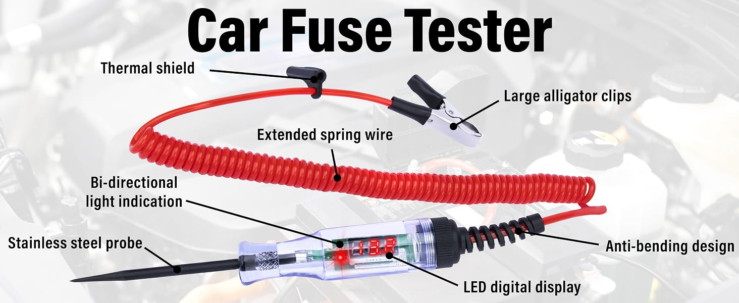 Automotive Test Light with Voltmeter