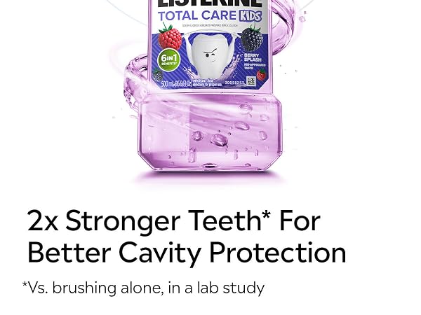 2x stronger teeth for better cavity protection vs brushing alone, in a lab study