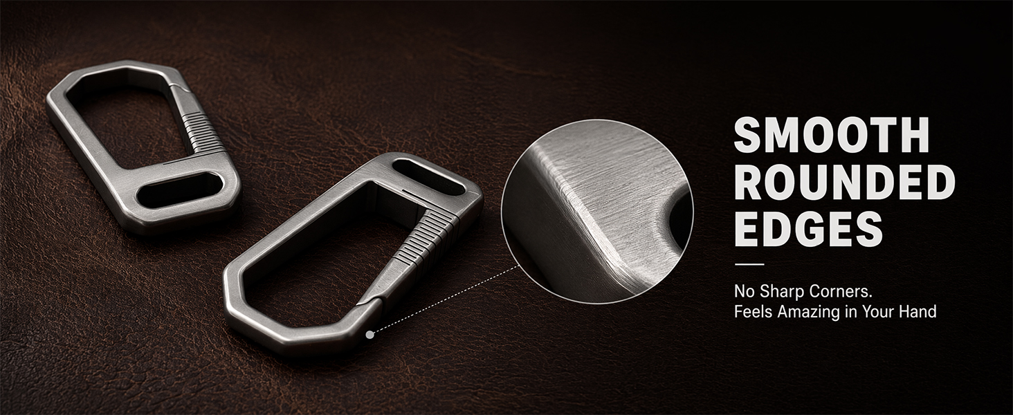 Titanium Carabiner Keychain