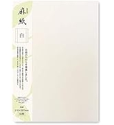 ONAO Japanese Rice Paper Printable A4 Size Paper (30 Sheets), Multipurpose Copy Paper for Laser a...