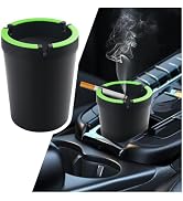 Car Ashtray with Lid Smokeless & Portable,Detachable Car Ashtrays for Cup Holder Smell Proof,Mult...