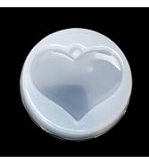 White Necklace Pendant Mold, Heart Star Shape Jewelry Mold Silicone Epoxy Resin Casting Pendant C...