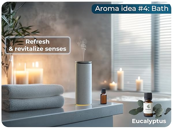 Cooper Bliss Waterless Fragrance Oil Diffuser – refresh and revitalize senses with eucalyptus aroma