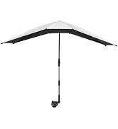 G4Free Double Chair Umbrella for 2 People with Adjustable Clamp, Sun Umbrella for Beach Chair, Re...