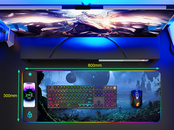 wireless charging mouse pad
