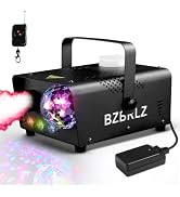 Fog Machine, BZBRLZ 600W Smoke Machine with Disco Ball Lights Effect, 2300CFM Fog with Wired Rece...