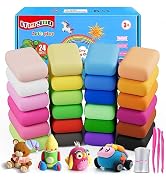 ifergoo Modeling Clay - 24 Colors Air Dry Clay, DIY Magic Clay with Tools and Munuals, Kids Toys ...
