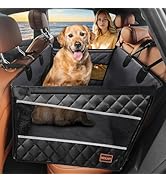 MIXJOY Dog Car Seat For Large Medium Dogs, Back Seat Extender for Dogs, Waterproof Dog Carseat, D...