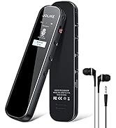 32GB Digital Voice Recorder Activated Recorder Voice Recorder with Playback Function USB Recharge...