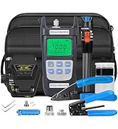 FTTH fiber optic tool kit 8-in-1 fiber optic terminal kit S-6C Optical Fiber Cleaver equipped wit...
