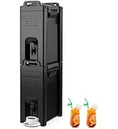 ARLIME Insulated Beverage Dispenser with Handles, 5 Gallon Food-Grade Hot and Cold Beverage Serve...
