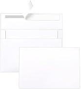 Silunkia Blank White Greeting Cards and Envelopes 4 x 6 Heavyweight Single Panel Cardstock and A4...