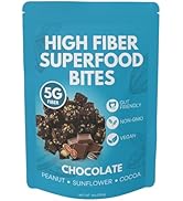 High Fiber Superfood Bites Sample Pack, 5g Clean Fiber Snack for Adults, Peanut, Cocoa & Date Fla...