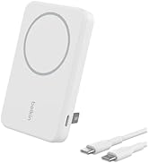 Belkin BoostCharge Pro Wireless Power Bank 5K w/ Qi2, MagSafe Compatible + Built-in Pop-up Kickst...