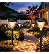 Joomer Solar Pathway Lights, 8Pack 10LED Solar Landscape Lights with Auto Lighting Sense & 2 Mode...