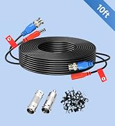 ANLINK 10FT/3M All-in-One Video Power Cable, Premade BNC Video Power Cable Extension Wire for CCT...