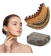 Lymphatic Contour Face Brush - Soft Bristles Manual Lymphatic Drainage Massager Makeup Brushes, E...