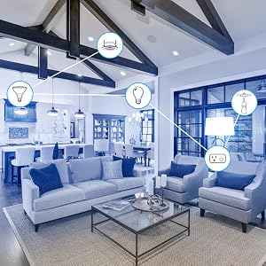 Connect Feit Electric smart cameras, smart sensors, smart flood lights, for a customized smart home.
