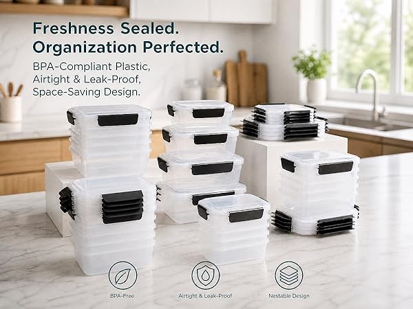 plastic food storage containers