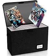 YNSZAS Comic Book Storage, Comic Book Box, 15.8" X 7.8" X 11.8", Collapsible Comic Short Box, Hol...