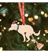 Funny Ornaments for Christmas Tree - Novelty Santa Gag Gifts for Adults White Elephant Exchange, ...