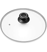 10 Inch Pan Lid 10“ Tempered Glass Pot Lid for Lodge Cast Iron Skillets, Pans, Pots and Wok, Heat...