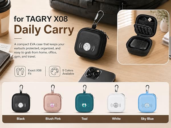 Earbud Case for TAGRY X08 Bluetooth Headphones