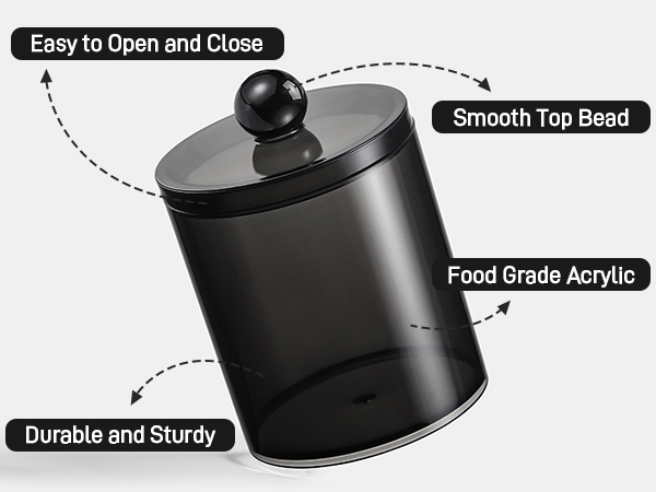 qtip holder dispenser bathroom canisters