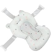 Baby Bath Seat, Baby Bath Tub Cushion for Bathtub Sink for Infant Newborn, Floating Foldable Adju...