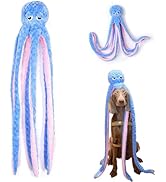 Dayingjiang 40 Inches Octopus Interactive Squeaky Dog Chew Toys, Dog Toys for Aggressive Chewers,...