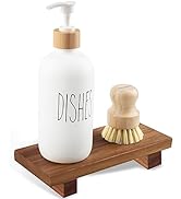 DEBETOOL Acacia Wood Riser Soap Tray,Wood Pedestal Soap Dish for Kitchen Counter Sink Stand,Natur...