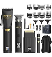 GTS Hair Clippers for Men Professional, Beard Trimmer Kits & Sets, Cordless Mens Hair Trimmer, El...