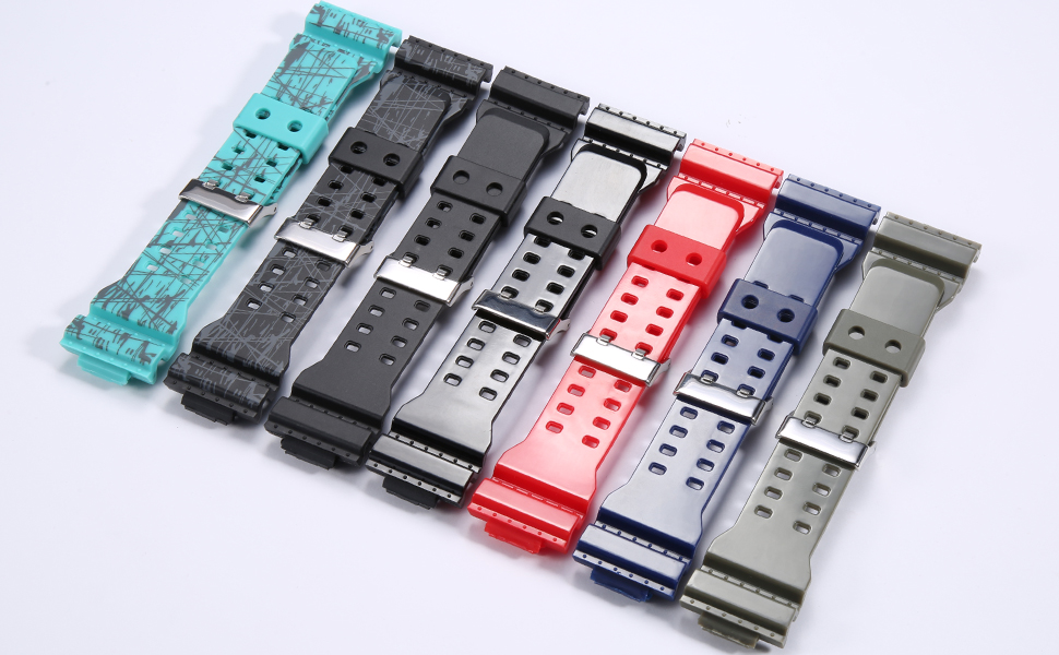 Resin Strap Replacement for G-Shock ga110 ga100 ga120 gd100 g8900 Men's Rubber Watch Band