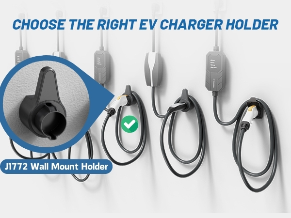 J1772 Ev charger holder