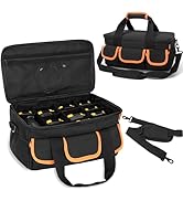 WELIDAY Battery Storage Carrying Bag with 11 Removable Dividers Compatible with DEWALT 20V 60V 2....
