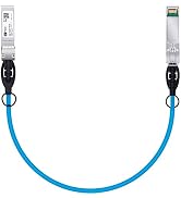 Blue SFP+ Cable, 10G SFP+ DAC, 0.5M(1.64ft), Passive Direct Attach Copper Twinax Cable for Cisco ...