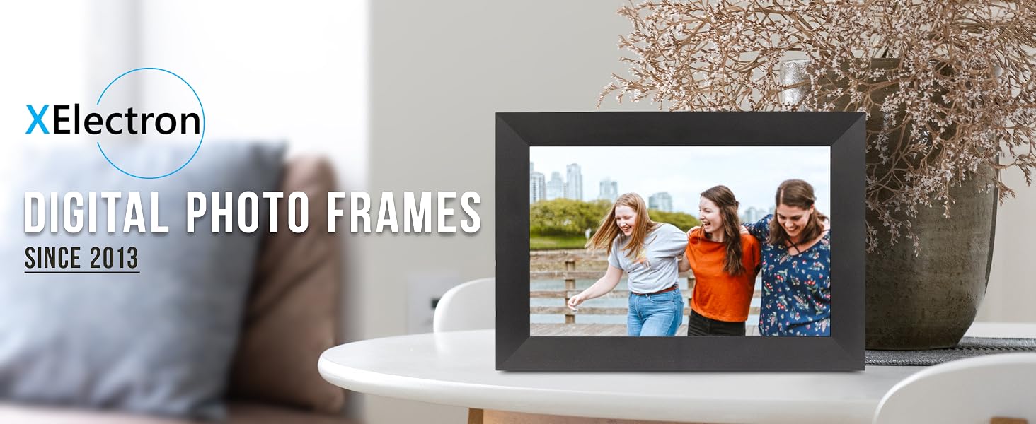 XElectron Digital Picture Frame, Photo Frame, WiFi Phonto Frame, HD Frame, Full HD Picture Frame