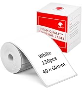 M110 Labels Compatible with Phomemo M110/M120/M200/M220/M221 Label Maker Printer, Black on White,...
