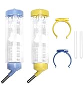 2PCS 8.45 oz No Drip Small Animal Water Bottle, Cage Water Bottles for Small Pet/Bunny/Ferret/Ham...