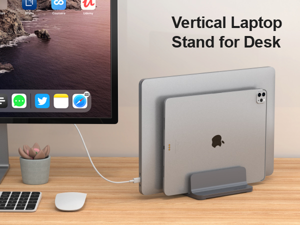 Vertical Laptop Stand for Desk