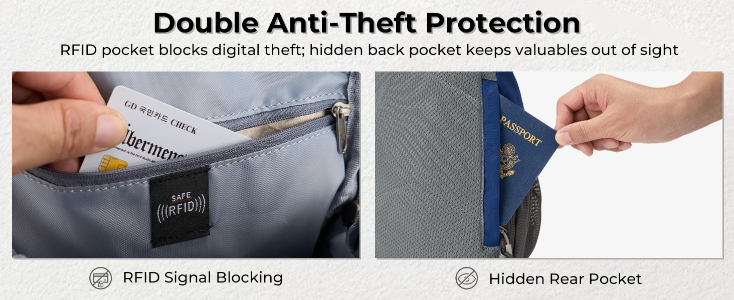 anti theft crossbody bag for men