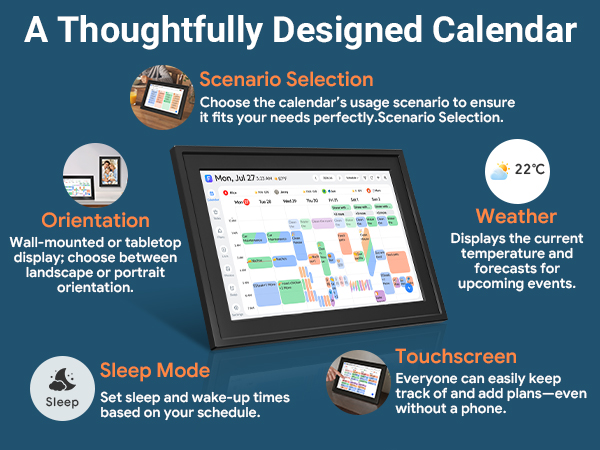 electric calendar meal planner digital calendar no subscription electric calendar digital planner